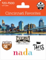 Cincinnati Favorites $20-$500 Gift Card Perspective: Main