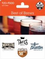 Cincinnati Best of Brews $20-$500 Gift Card Perspective: Main