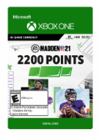 Xbox One Madden 21 2200 Point In Game Currency Gift Card