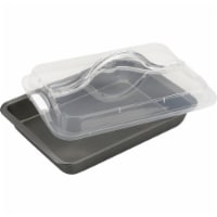 GoodCook® Premium Nonstick Bake-n-Take Covered Cake Pan - Silver