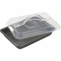 GoodCook® Premium Nonstick Bake-n-Take Covered Cake Pan - Silver