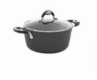 Bialetti Impact Nonstick Dutch Oven with Glass Lid - Black
