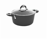 Bialetti Impact Nonstick Dutch Oven with Glass Lid - Black