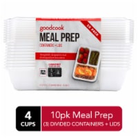 GoodCook® Meal Prep Food Storage Containers - White/Clear