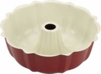 GoodCook® Nonstick Fluted Cake Pan - Red/Cream