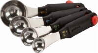 GoodCook® Measuring Spoons - 4 Piece - Black Perspective: Main