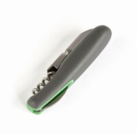 GoodCook® Stainless Steel Waiters Corkscrew - Gray/Green Perspective: Main