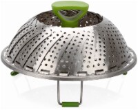 GoodCook® Stainless Steel Steamer Basket - Green Perspective: Main