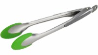 GoodCook® Nylon Tip Locking Tongs - Green Perspective: Main