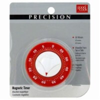 GoodCook® Long Ring 60-Minute Magnetic Timer - Red/White