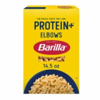 Barilla Protein+ (Plus) Elbows Pasta Non-GMO and Kosher Certified Plant Based Protein Pasta Perspective: Main