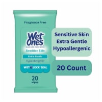 Wet Ones Hand Wipes for Sensitive Skin Extra Gentle Travel Pack Perspective: Main