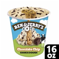 Ben & Jerry's Chocolate Chip Cookie Dough Core Ice Cream Pint Perspective: Main