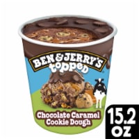 Ben & Jerry's Topped Chocolate Caramel Cookie Dough Cream Pint