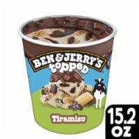 Ben & Jerry's Topped Tiramisu with Fudge Swirls Ice Cream Pint