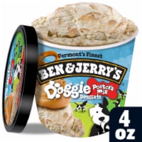 Ben & Jerry's Pontch's Peanut Butter & Pretzel Swirls Mix Frozen Dog Treat Cup Perspective: Main