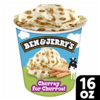 Ben & Jerry's Churray For Churros!™ Cinnamon Ice Cream Pint Non-GMO 16 oz Perspective: Main