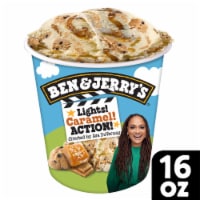 Ben & Jerry's Pint Lights! Caramel! Action! Vanilla Ice Cream