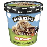 Ben & Jerry's PB S'more Marshmallow Ice Cream Pint Perspective: Main