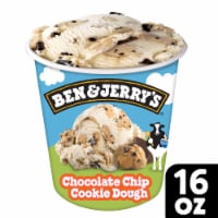 Ben & Jerry's Non-GMO Chocolate Chip Cookie Dough and Vanilla Ice Cream