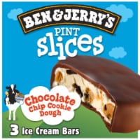 Ben & Jerry's® Chocolate Chip Cookie Dough Pint Slices Ice Cream Bars Perspective: Main