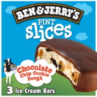 Ben & Jerry's® Chocolate Chip Cookie Dough Pint Slices Ice Cream Bars Perspective: Main