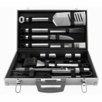 Mr. Bar-B-Q Stainless Steel Tool Set with Aluminum Case