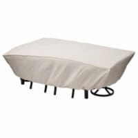Mr. Bar-B-Q 100825 114 x 72 x 30 in. 600 x 300D PE Elastic Taupe Rectagular Patio Cover