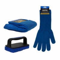 Razor Griddle 6-Piece Cleaning Kit With Glove, Scrubber, And Lint-Free Towels