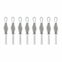 8 Pc Deluxe Corn Cob Holders Skewers with Steel Spiral Handle Mr. Bar-B-Q