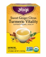 Yogi® Sweet Ginger Citrus Turmeric Vitality Tea