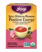 Yogi® Organic Spicy Hibiscus Blossom Positive Energy Herbal Tea Bags