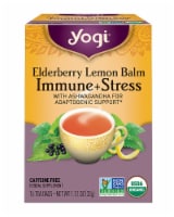 Yogi® Elderberry Lemon Balm Immune + Stress Tea Bags