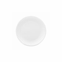 Ajm AJM CP9GOEWH Coated Paper Plate Gold Label 9 in.
