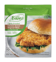 Just Bare Fully Cooked Lightly Breaded Chicken Breast Original Fillets Perspective: Main