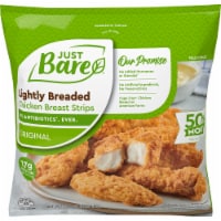 Just Bare Fully Cooked Lightly Breaded Chicken Breast Strips Perspective: Main