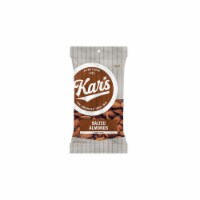 Kar's Fresh Harvest Roasted Salted Almonds Almonds 3 oz. Bagged - Case Of: 12;