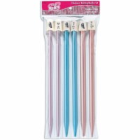 Silvalume Single Point Knitting Needles 10 Gift Set-Sizes 11 To 15