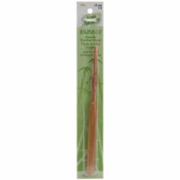 Susan Bates Bamboo Handle/Silvalume Head Crochet Hook 5.5 -Size E4/3.5mm