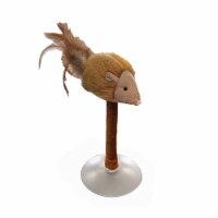 Ethical Products 77489 Squeakeeez with Mouse on Suction Cup Cat Toy