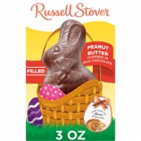 RUSSELL STOVER Easter Bunny Peanut Butter Milk Chocolate Candy Rabbit Perspective: Main