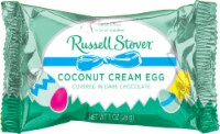 Russel Stover Dark Chocolate Covered Coconut Cream Egg Easter Candy Perspective: Main
