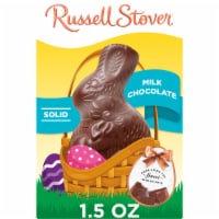 Russell Stover Easter Bunny Solid Milk Chocolate Candy Rabbit Perspective: Main