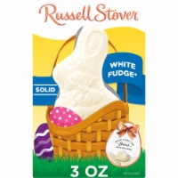 RUSSELL STOVER Easter Solid White Fudge Easter Bunny Perspective: Main