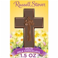 RUSSELL STOVER Solid Milk Chocolate Candy Easter Cross Perspective: Main