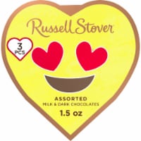 RUSSELL STOVER Valentine's Day Conversation Heart Assorted Milk & Dark Chocolate Gift Box Perspective: Main