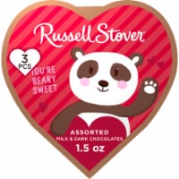 RUSSELL STOVER Valentine's Day Pals Heart Assorted Milk & Dark Chocolate Gift Box Perspective: Main