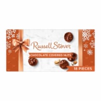 RUSSELL STOVER Christmas Chocolate Covered Nuts Assortment in Milk & Dark Chocolate Gift Box