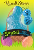 Russell Stover Sours! Blue Raspberry Flavored Candy Rabbit Perspective: Main