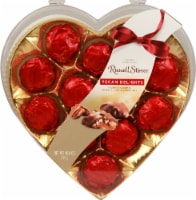 Russell Stover Milk Chocolate Pecan Delights Heart Box Perspective: Main
